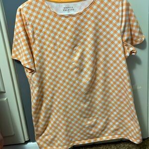 2/20 Talbots Tangerine Short and Long Sleeved Tops. Both 1X